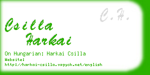 csilla harkai business card